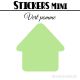 432 Maisons 1 cm - Stickers mini gommettes