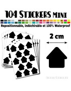 104 Maisons 2 cm - Stickers mini gommettes