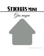 72 Maisons 2,4 cm - Stickers mini gommettes