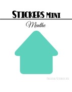 72 Maisons 2,4 cm - Stickers mini gommettes