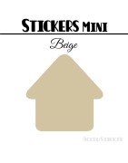 72 Maisons 2,4 cm - Stickers mini gommettes