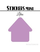 72 Maisons 2,4 cm - Stickers mini gommettes