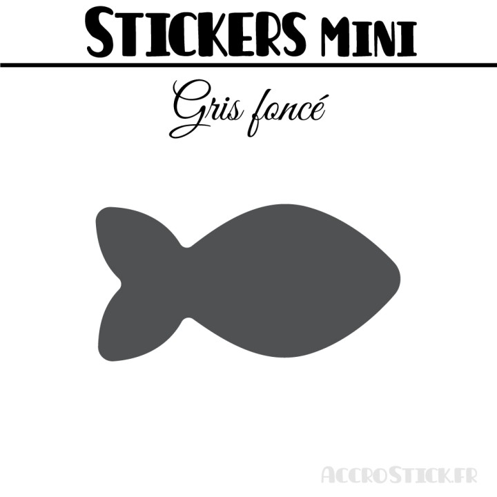 288 Poissons 1,6 cm - Stickers mini gommettes