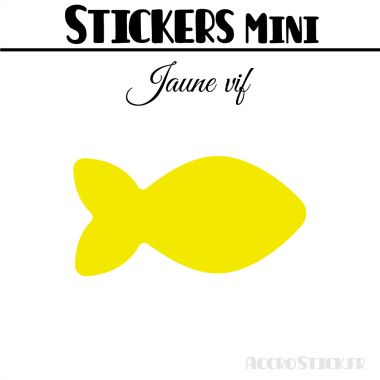 128 Poissons 2,4 cm - Stickers mini gommettes