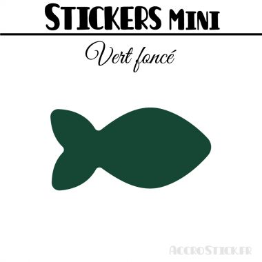 128 Poissons 2,4 cm - Stickers mini gommettes
