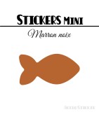 96 Poissons 3 cm - Stickers mini gommettes