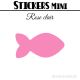 96 Poissons 3 cm - Stickers mini gommettes
