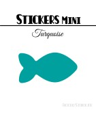 96 Poissons 3 cm - Stickers mini gommettes