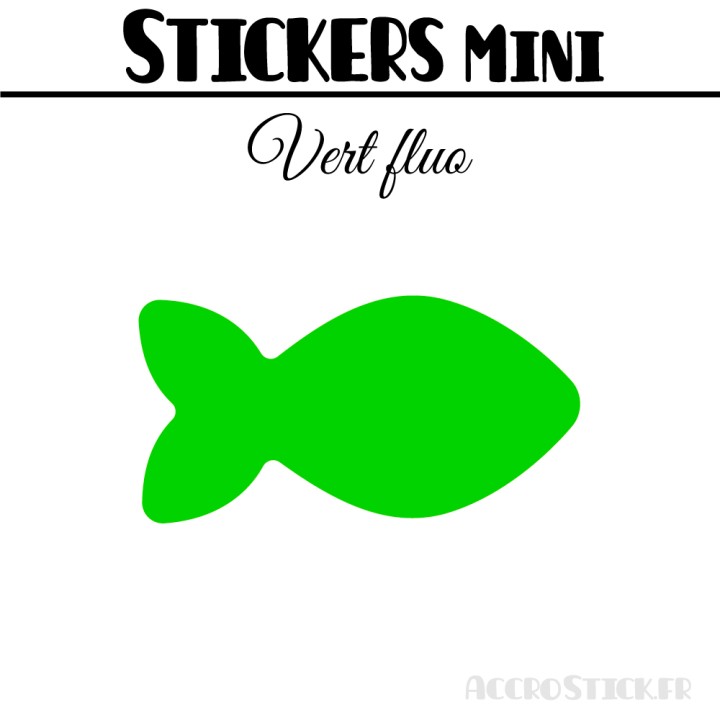 96 Poissons 3 cm - Stickers mini gommettes