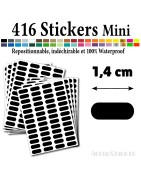 416 Etiquettes 1,4 cm - Stickers mini gommettes