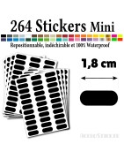 264 Etiquettes 1,8 cm - Stickers mini gommettes
