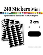 240 Etiquettes 2 cm - Stickers mini gommettes