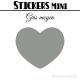 200 Coeurs 1,6 cm - Stickers mini gommettes